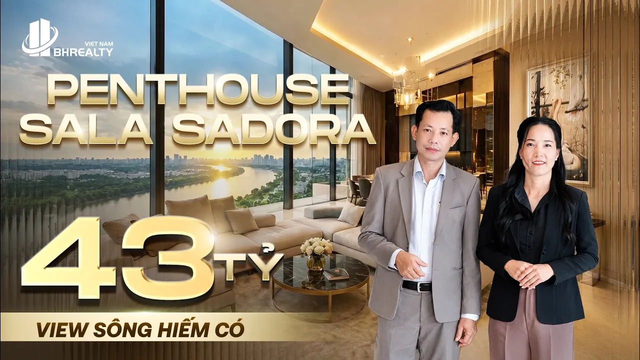Bên Trong Căn Penthouse 2 Tầng 240m² Hiếm Gặp Tại Sala Sadora