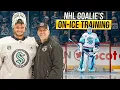 What an NHL Goalie s On-Ice Training ACTUALLY Looks Like Full Session PT 2