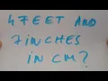 4 feet and 7 inches in cm