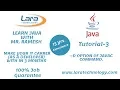 Tutorial-3 - D Option Java Tutorial for Beginners Lara Technology