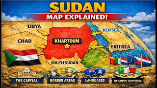 Sudan Map Explained Capital Borders Neighbor Countries Simple Guide