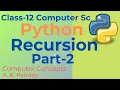 FIND THE SUM OF FIRST N NATURAL NUMBERS PYTHON RECURSION RECURSION IN PYTHON IN HINDI