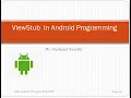 ViewStub In Android Programming