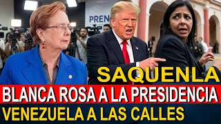 ¡BOMBA HOY! BLANCA ROSA MÁRMOL CONVOCA A LA CALLE | TRUMP QUIERE CAMBIO EN VENEZUELA