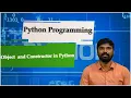 LEC29 Python Programming Object and Constructor in Python by Mr D Sandeep