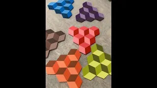 3D Rhombus Geodesic and Quilt Star Patterns with The Create Template Polymer Clay Tool