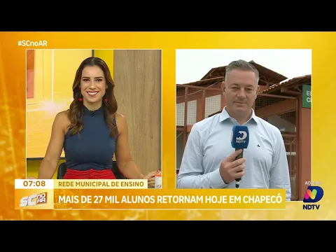 Retorno dos alunos à rede municipal de ensino em Chapecó: mais de 27 mil estudantes voltam às aulas