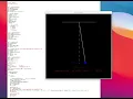 Simple pendulum with python using the turtle module simple code and solving from ODE