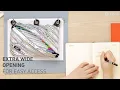 ZIPIT Metallic 3 Ring Pencil Case