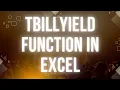 TBILLYIELD Function in Excel Usage of TBILLYIELD Function in Excel