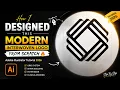 Adobe Illustrator 2026 - How I Designed This Modern Interwoven Logo From Scratch