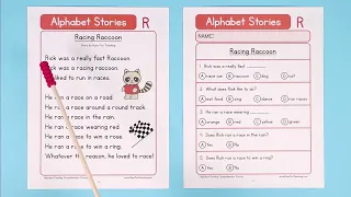 Alphabet Stories Letter R Reading Comprehension Worksheet