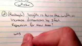 FOM1 Multiply Polynomials word problem practice 2