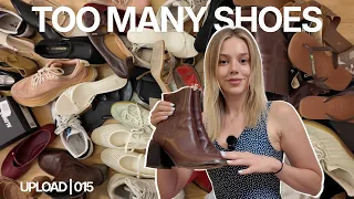 decluttering my entire shoe collection clearing out and organising everything