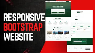 Responsive Ticket Booking System Website using HTML CSS JavaScript and Bootstrap Part 3