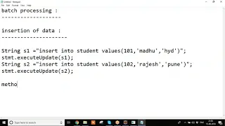 Java Database Connectivity - Part 2