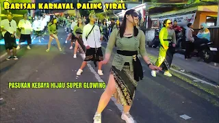 Download Barisan karnaval paling viral sumber brantas kota batu pasukan joget kebaya hijau super glowing MP3