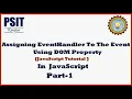Assigning Event Handler Using DOM Object Property