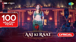 aaj ki raat lyrical stree 2 tamannaah bhatia rajkummar rao sachin jigar madhubanti divya amitabh