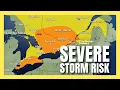 Severe storm risk for Ontario and Quebec on Monday
