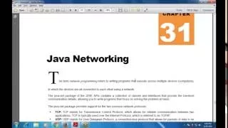 Programming in Java Chapter 31 Java Networking URL Connections Class Methods