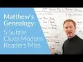 Matthew s Genealogy 5 Subtle Clues Modern Readers Miss Whiteboard Bible Study