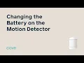 Changing Battery on the Motion Detector