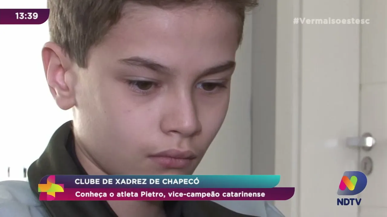 Clube de Xadrez de Chapecó: conheça o atleta Pietro, vice-campeão catarinense
