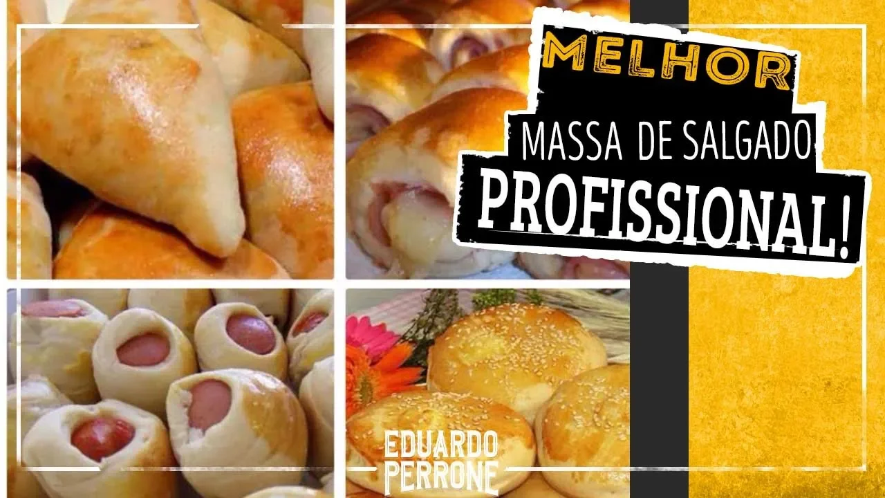 MASSA PARA SALGADO DE FORNO ESFIHA, HAMBURGÃO, ENRROLADINHO, JOELHO