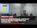 Macon-Bibb County school district hosts board meeting on school closures