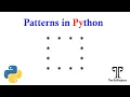 02 Python Tutorial Python Programming Tutorial for Beginners Hollow Square pattern printing