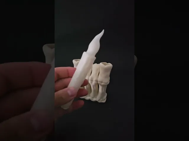 Skeleton Hand Candle Holder - Horns / No Supports video thumbnail
