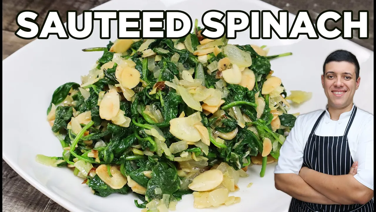 How to Cook Easy Spinach Side Dish   Best Sauteed Spinach Recipe by Lounging with Lenny