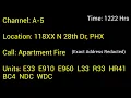 First Alarm Apartment Fire in North Phoenix Leaves 25 People Displaced Dispatch 7-22-2023