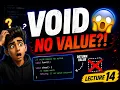 Why VOID Returns NOTHING Void Datatype in C Lecture 14