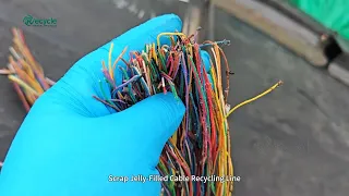 Jelly-Filled Cable Recycling Line | Wet Crushing & Copper Separation
