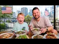 Brits Try the BEST Asian Food in Atlanta Thai Vietnamese Lao Feast