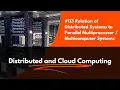 Relation of Distributed Systems to Parallel Multiprocessor Multicomputer Systems