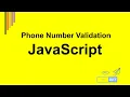 phone number validation using javascript form validation regex code javascript validate phone