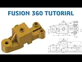 Fusion 360 Tutorial 3D Model Basic Beginers cadcam tutorial