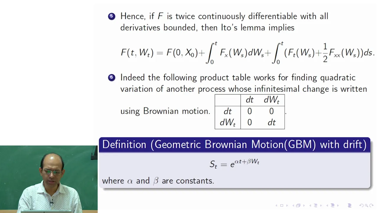 Geometric Brownian motion