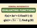 Evaluating Functions - General Mathematics by Math Teacher Gon
