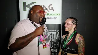 Bare Knuckle Sweetheart Charisa Sigala with Big Will Hartman Arena Wichita KS