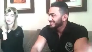 غيرة تامر حسني على بسمة دندنها