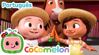 JJ e Nina Comem Vegetais na Fazenda! 🌽🥕| CoComelon em Português |Músicas Infantis em Português