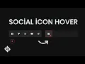 How To Create Social Media Buttons Hover Effect Only HTML CSS JS - Web Development