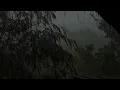 🌧️ (No Ads) Real Heavy Rain & Powerful Thunderstorm ⛈️ | Deep Sleep & Relaxing Rain Sounds