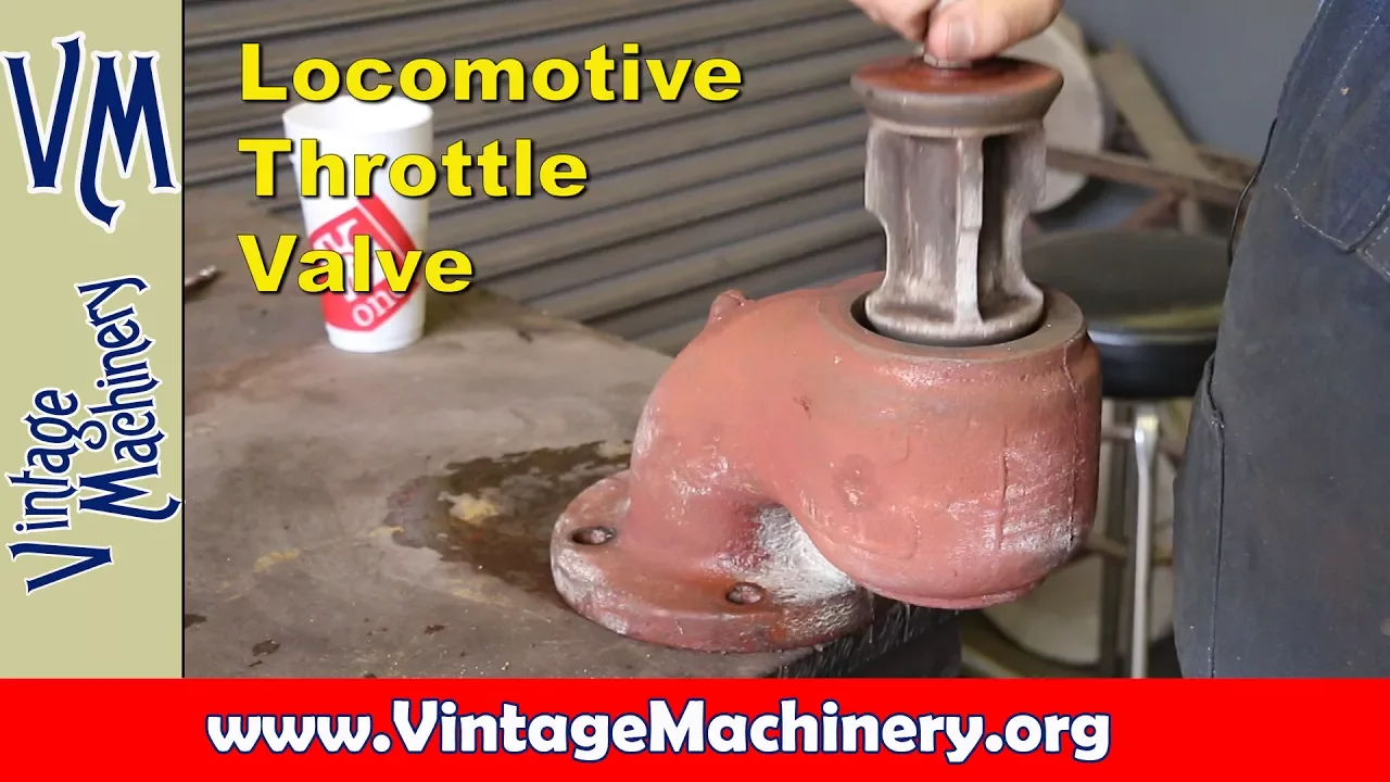 Steam Locomotive Throttle Valve Repair:  Turning and Lapping