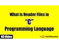 Header Files in C Programming Language Tutorial
