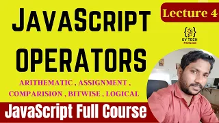 JAVASCRIPT OPERATORS Lecture 04 JAVASCRIPT FULL COURSE JAVASCRIPT